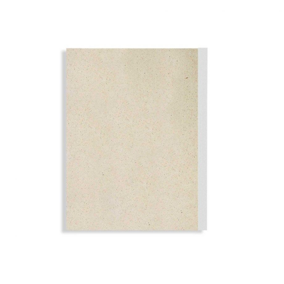 Notizblock Graspapier – Blanko mit weißem Fälzelstreifen