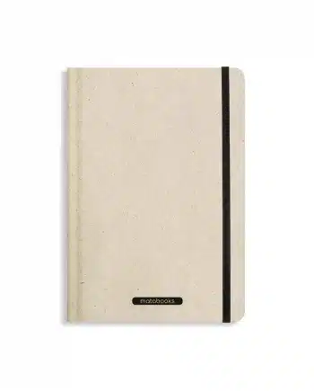 Nachhaltig und vegan produziertes Notizbuch, Skizzenbuch, Tagebuch, Achtsamkeitstagebuch, Reisetagebuch, Dankbarkeitstagebuch, Bullet Journal, Planer, Terminplaner, Uni-Planer, Kalender, Wochenplaner, Rezeptbuch, Schreibheft oder Schreibblock Nari aus Graspapier von matabooks
