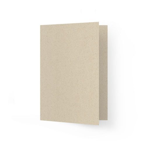 A5 Grußkarte blanko aus Graspapier