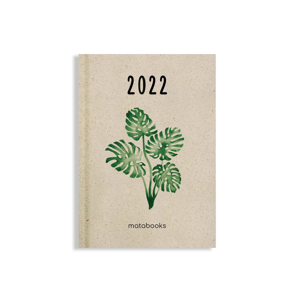 Nachhaltiger und veganer Jahresplaner 2022 Harmony aus Graspapier von Matabooks