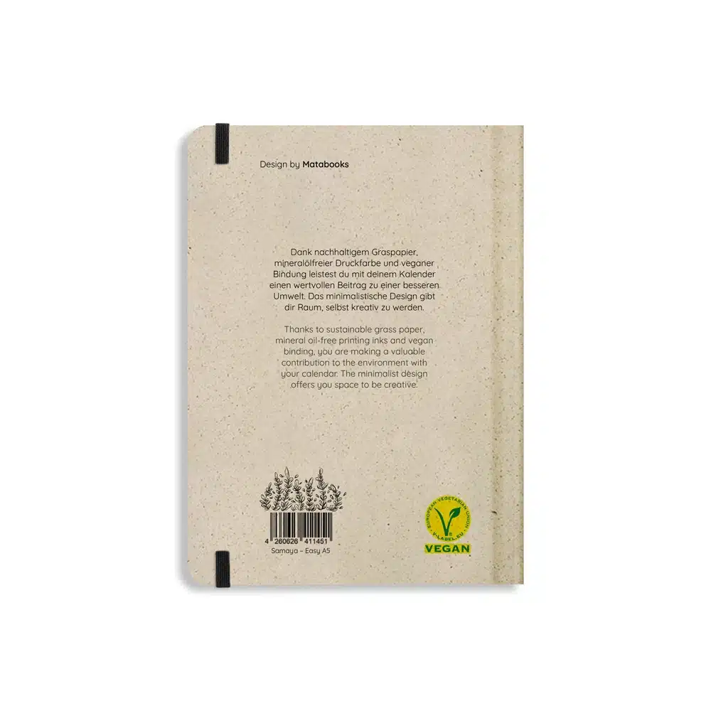 A5 Kalender Samaya 2022 - Easy M (DE/EN)