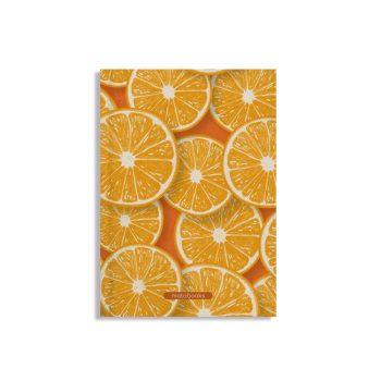 Nachhaltiges und veganes Notizbuch A5 Citrus aus Graspapier von Matabooks