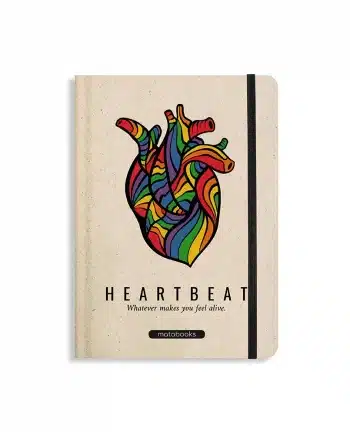 Nachhaltig und vegan produziertes Notizbuch, Skizzenbuch, Tagebuch, Achtsamkeitstagebuch, Reisetagebuch, Dankbarkeitstagebuch, Bullet Journal, Planer, Terminplaner, Uni-Planer, Kalender, Wochenplaner, Rezeptbuch, Schreibheft oder Schreibblock Nari aus Graspapier von matabooks