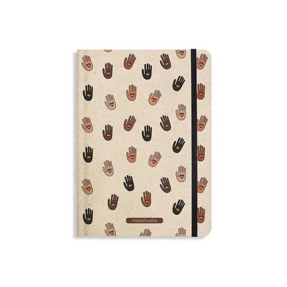Nachhaltig und vegan produziertes Notizbuch, Skizzenbuch, Tagebuch, Achtsamkeitstagebuch, Reisetagebuch, Dankbarkeitstagebuch, Bullet Journal, Planer, Terminplaner, Uni-Planer, Kalender, Wochenplaner, Rezeptbuch, Schreibheft oder Schreibblock Nari aus Graspapier von matabooks