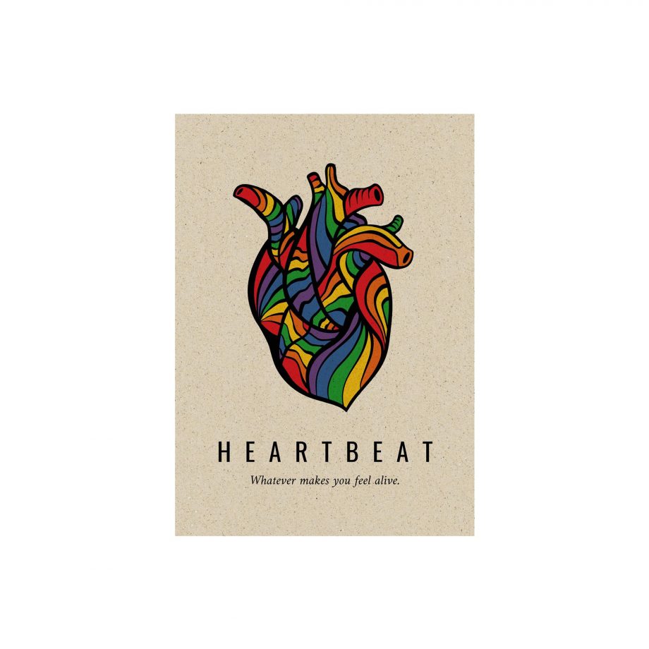 Postkarte Pride Heartbeat