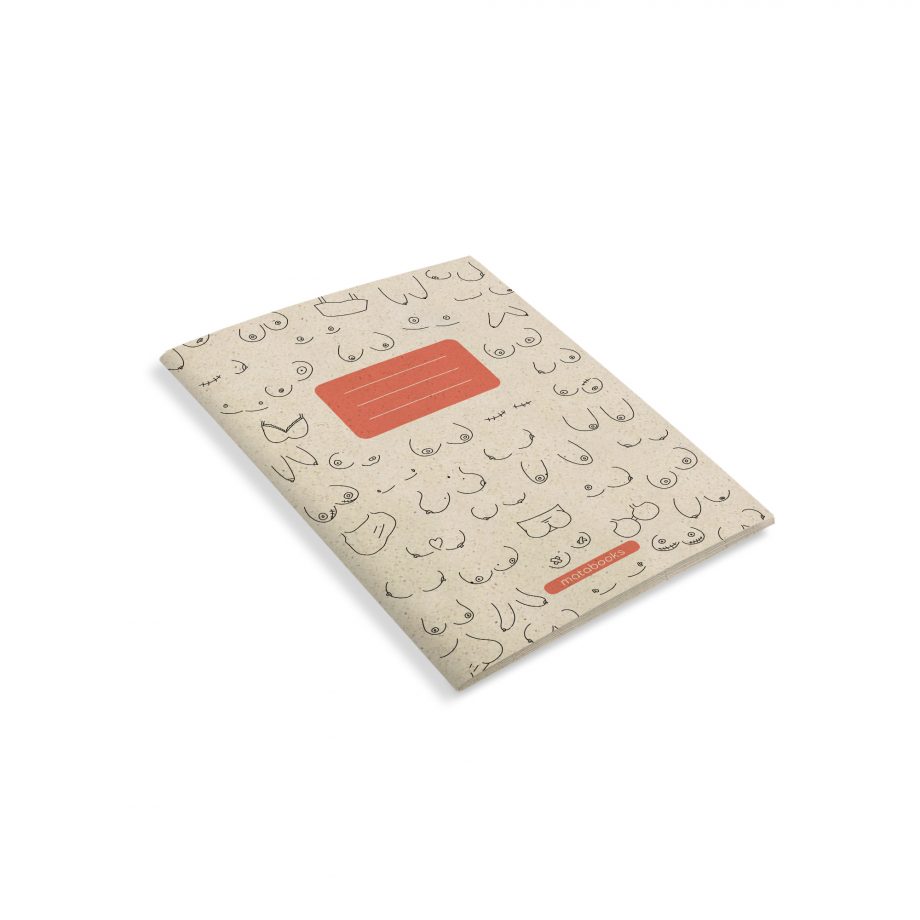 Nachhaltig und vegan produziertes Notizbuch, Skizzenbuch, Tagebuch, Bullet Journal A5 aus Graspapier von matabooks