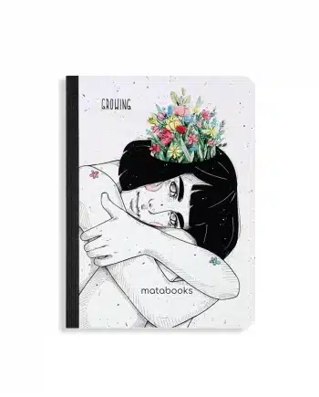 Nachhaltig und vegan produziertes Samenbuch, Notizbuch, Skizzenbuch, Tagebuch, Achtsamkeitstagebuch, Reisetagebuch, Dankbarkeitstagebuch, Bullet Journal, Planer, Terminplaner, Uni-Planer, Kalender, Wochenplaner, Rezeptbuch, Schreibheft oder Schreibblock aus Graspapier von matabooks