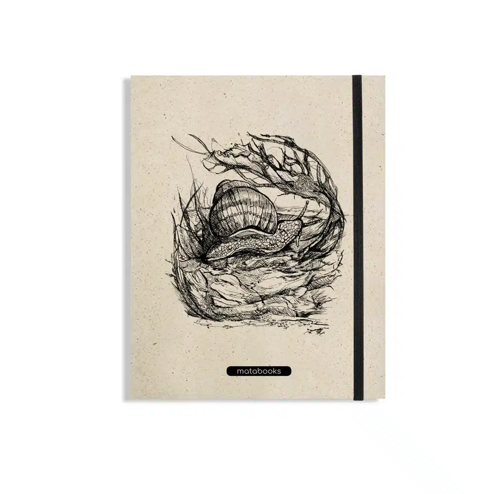 Nachhaltig und vegan produzierte Swiss Brochure, Notizbuch, Skizzenbuch, Tagebuch, Achtsamkeitstagebuch, Reisetagebuch, Dankbarkeitstagebuch, Bullet Journal, Planer, Terminplaner, Uni-Planer, Kalender, Wochenplaner, Rezeptbuch, Schreibheft oder Schreibblock aus Graspapier von matabooks