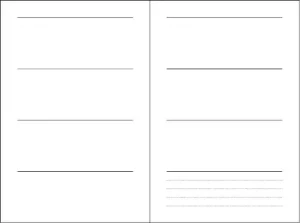 Grafik Wochenübersicht Kalender matabooks Basic S (A6)