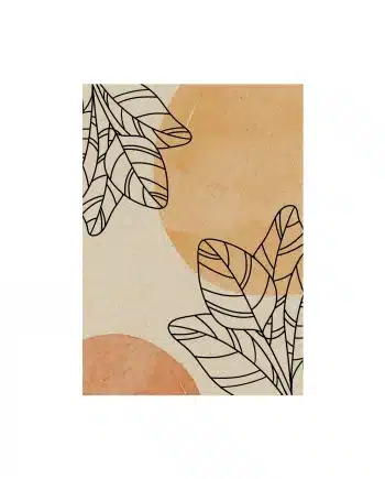 A6 Postkarte aus Graspapier – Olive