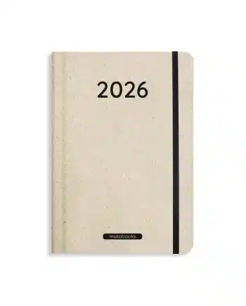 Nachhaltig und vegan produzierter Jahresplaner, Jahreskalender, Kalender, Familienkalender, Notizbuch, Tagebuch, Terminplaner, Achtsamkeitstagebuch, Bullet Journal, Reisetagebuch, Dankbarkeitstagebuch, Hausaufgabenheft, Uni-Planer, Taschenkalender, Buchkalender, Business-Planer, Wochenplaner A5 aus Graspapier von matabooks