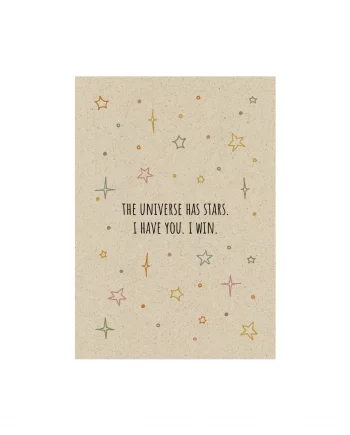 A6 Postkarte aus Graspapier – Stars